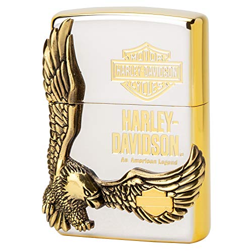 ジッポー(Zippo) ライター ハーレーダビッドソン 日本限定 シルバー×ゴールド HDP-17