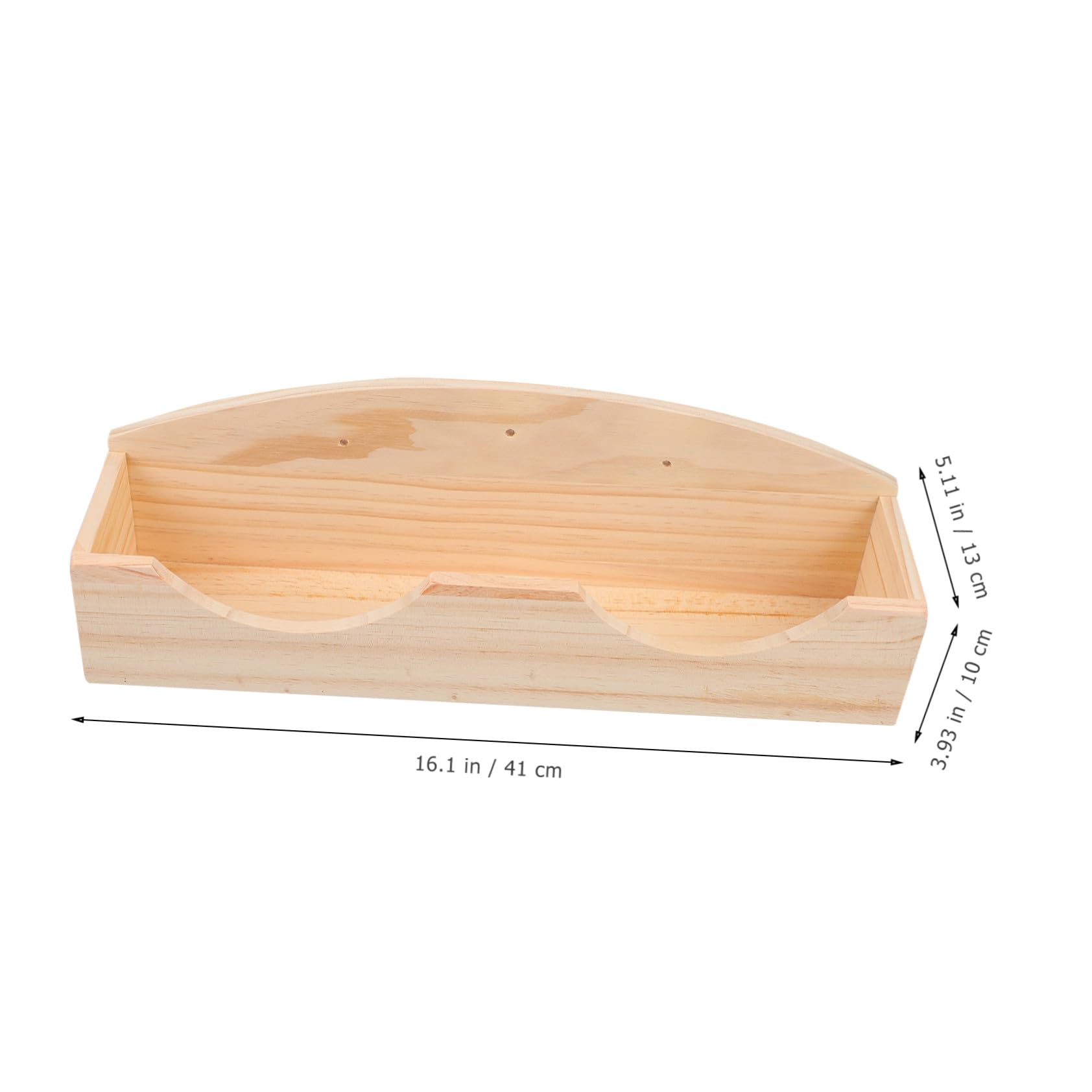 Outanaya Holz Futterstation für Kleintiere Feeder mit Gras Halterung Kaninchen Meerschweinchen Futterkorb Hygienisch und Platzsparend für Käfig und Stall