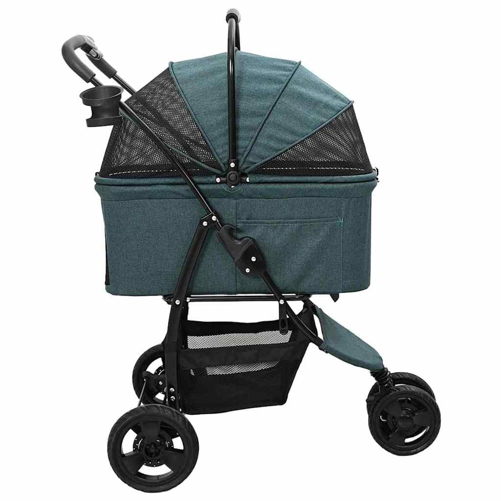 Passeggino pieghevole per animali Verde 78 x 54 x 101 cm,Articoli per animali,Animali domestici - Articoli,Passeggini per animali domestici-42012438