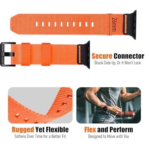 Image of Tactical Nylon Bands for Apple Watch Ultra 3 2 Band Series 11-1 /SE Men