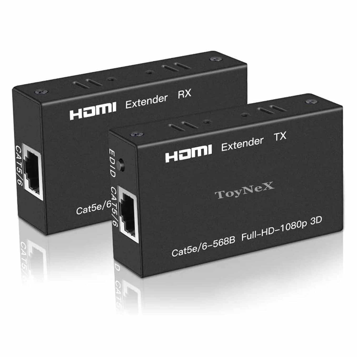 HDMI Extender 60m,4k HDMI RX Receiver & TX Transmitter 60m HDMI Repeater Over Cat5e,Cat6 Upto 60 Ms Supports 3D & Full HD 1080p for TV Projector. Black.-image-35