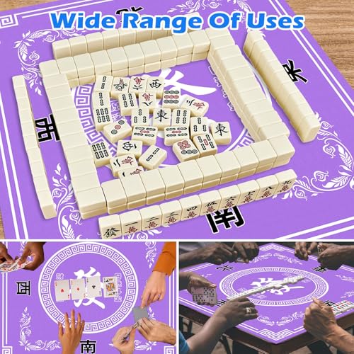 Mahjong Mat tapete para mesa 31.5 in x 31.5 in miniatura 4