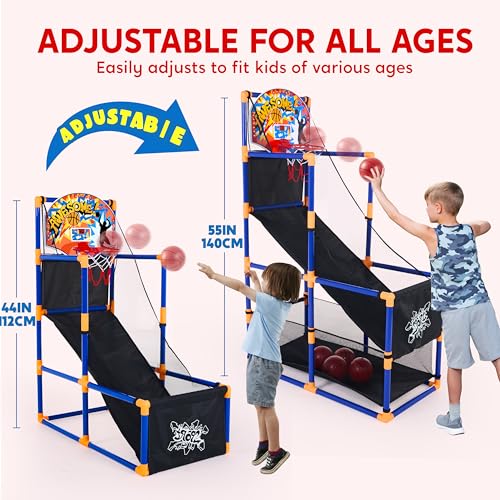 Image of JOYIN LED Arcade Basketball Game Set for Kids Indoor & Outdoor Games