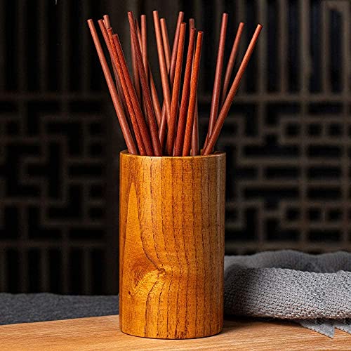 Essstäbchen, Wiederverwendbare Essstäbchen aus Metall, Essstäbchen aus natürlich Geschenkbox, Wiederverwendbare Essstäbchen mit Halter, für Gourmets in der Küche, Esszimmer, 25 cm (Farbe: A)