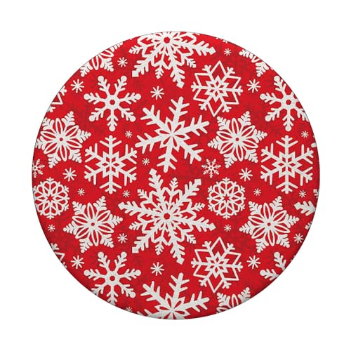 Christmas Pop Socket Snowflake PopSocket for Phone Christmas PopSockets Swappable PopGrip, Black - Image 3