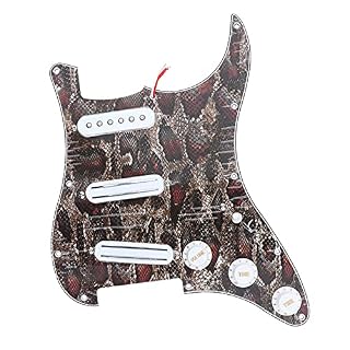 Micros précâblé Dual Rail Humbucker Pickup Single Bobine PickGuard Prétouréguré Chargement Chargé pour La Guitare… - Les Beatles, Paul McCartney, John Lennon, RIngo Starr, George Harrison