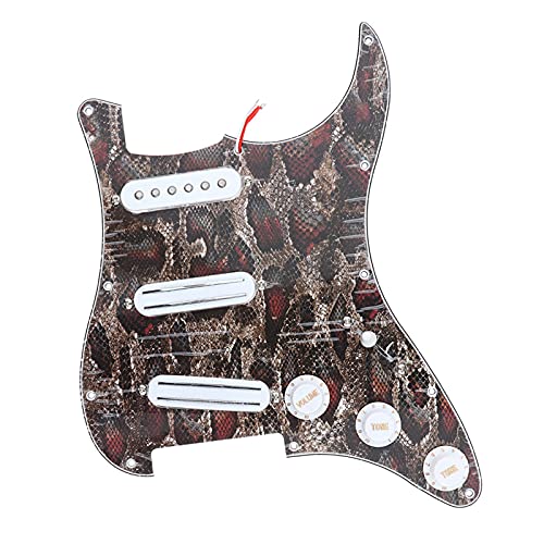 Micros précâblé Dual Rail Humbucker Pickup Single Bobine PickGuard Prétouréguré Chargement Chargé pour La Guitare… - Les Beatles, Paul McCartney, John Lennon, RIngo Starr, George Harrison Micros précâblé Dual Rail Humbucker Pickup Single Bobine PickGuard Prétouréguré Chargement Chargé pour La Guitare…