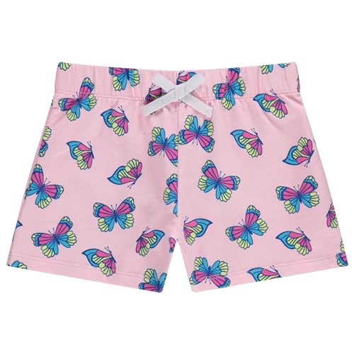 Image of BTween 4 Pack Girls Shorts, Cotton French Terry Shorts for Girls, Kids Summer Clothing