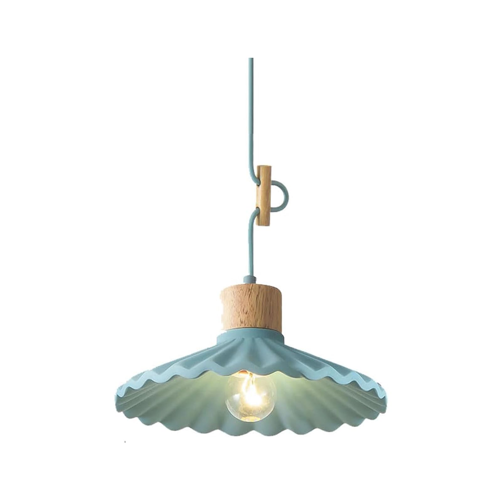 Cement hanglamp E27 industriële geplooide betonnen hanglamp Scandinavische 1-lichts kroonluchter Verstelbare hangende hanglamp voor keukeneiland