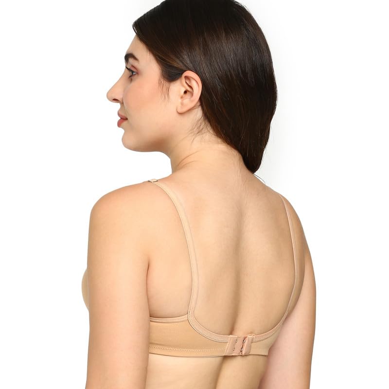 Image of BLOSSOM Women's Everyday T-Shirt Bra with Molded Cups,Non Padded and Non Wired,Cotton-Polyester Fabric -Perfect for Uniforms and Casual Wears Lara