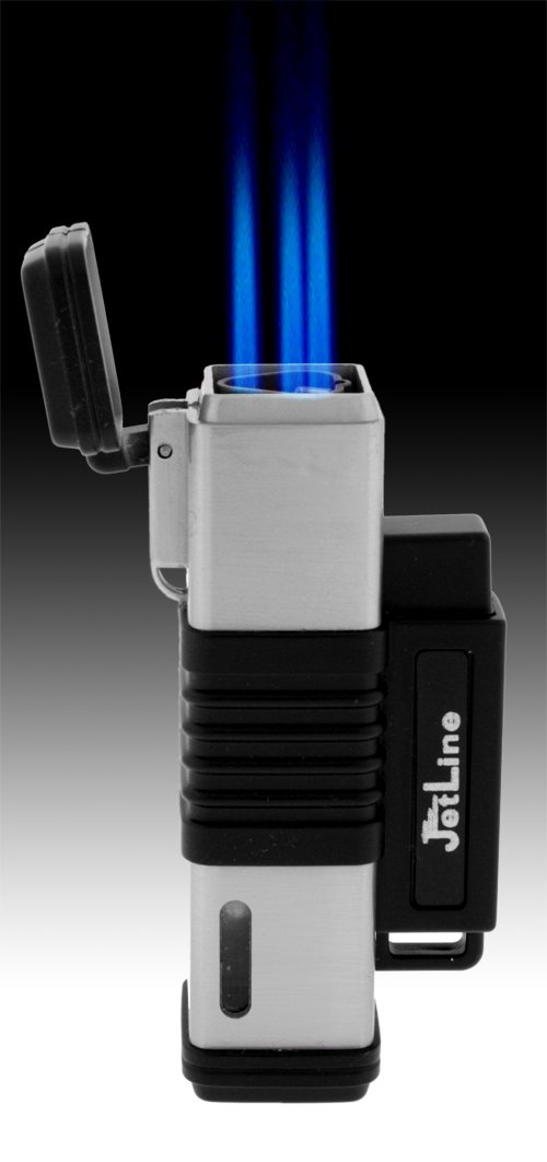 JetLine New York Black Triple Flame Torch Lighter
