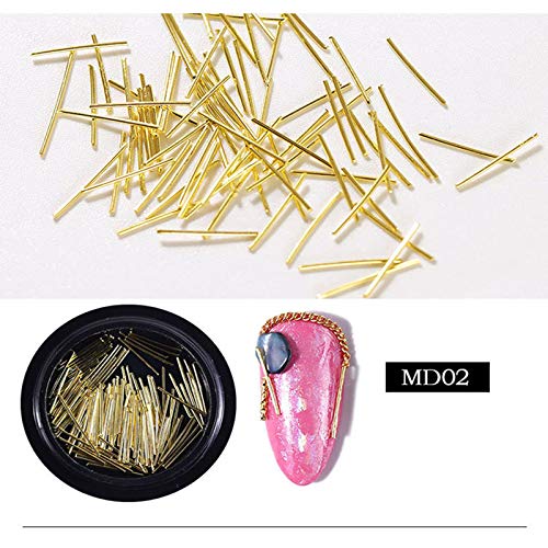 Beiling BEILING-0000048 Gold Moon Star Nail Charms Rivet 6 Boxes Nail Studs And Rhinestones 3D Nail Art Sequins Metal Nail Glitter thumb #7