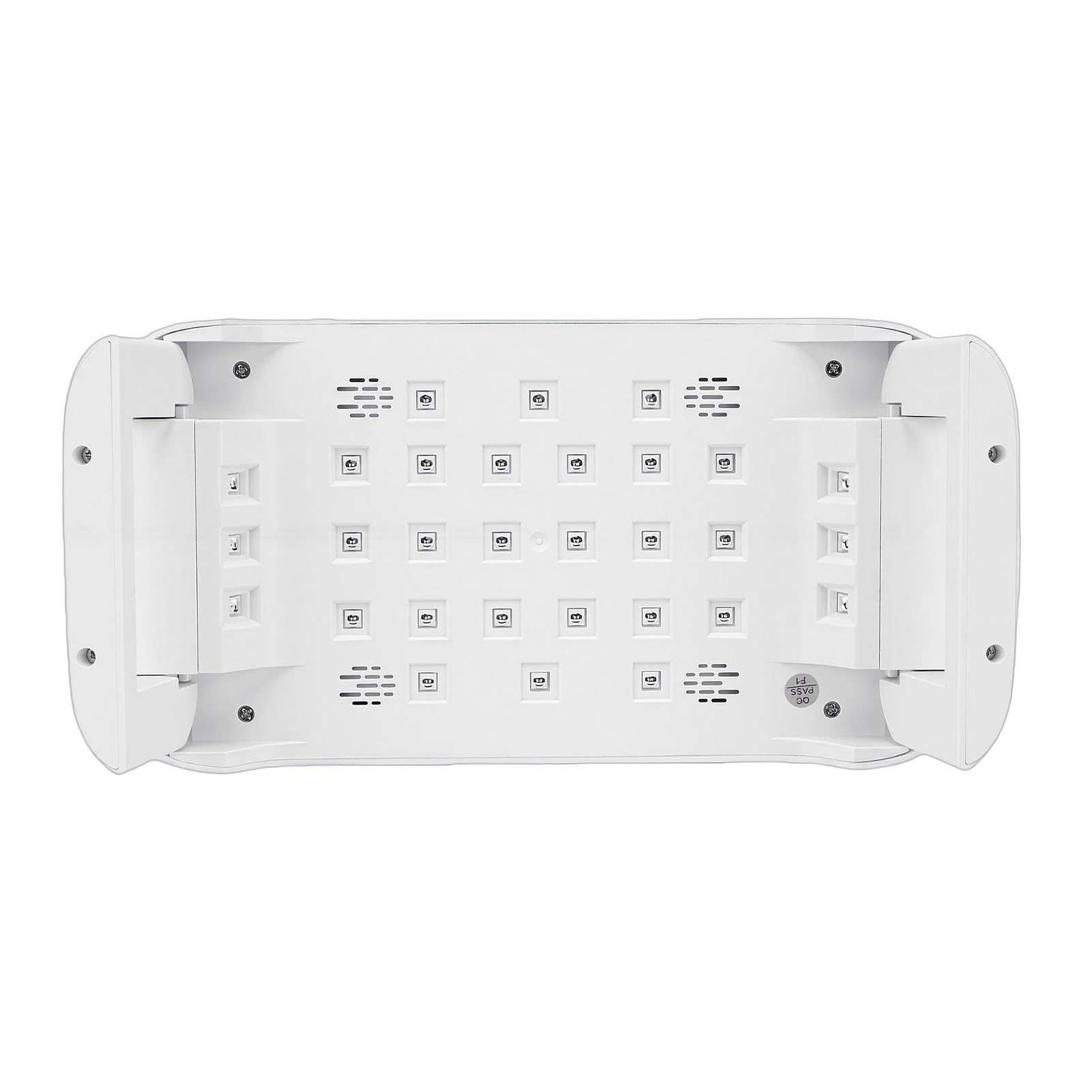 Asixxsix LED-Nagellampe für Gellack, Faltbares Nageltrockner-Gellicht für Nagellack mit 4 Timer-Einstellungen und Komfortablem Handkissen, Aushärtungslampe für den Salon (EU-Stecker)