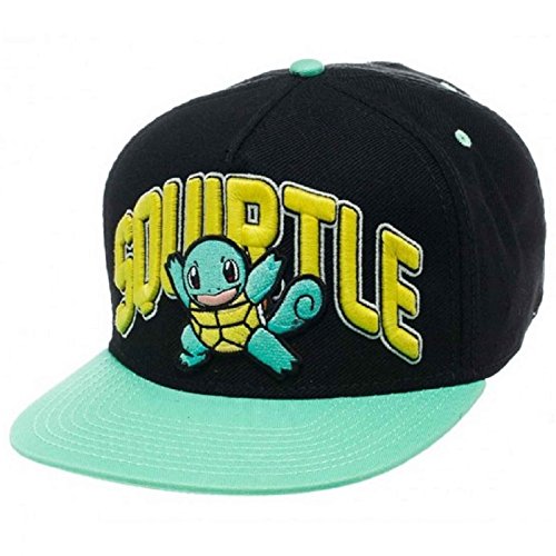 Pokemon Baseball Cap Squirtle Official Nintendo Game Boy Black Snapback