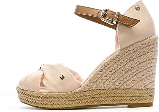 Sandalias de cuña (10 cm), color rosa