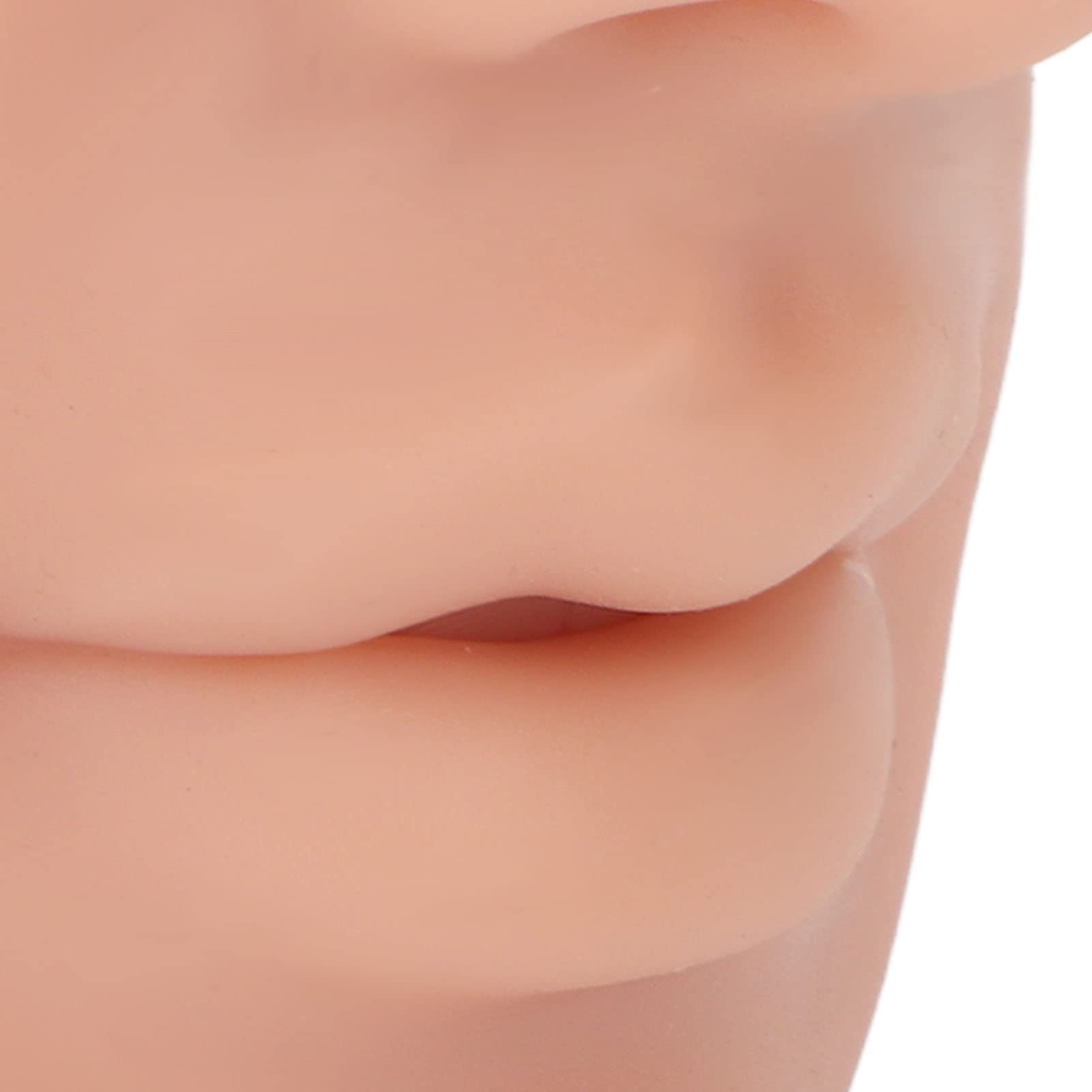 Yinhing Modèle de Bouche de Nez en Silicone, Modèle en Silicone Souple Réutilisable pour Affichage de Goujon de Lèvre de Goujon de Nez D'anneau de Nez, Outil D'enseignement de Pratique de Perçage(#2)