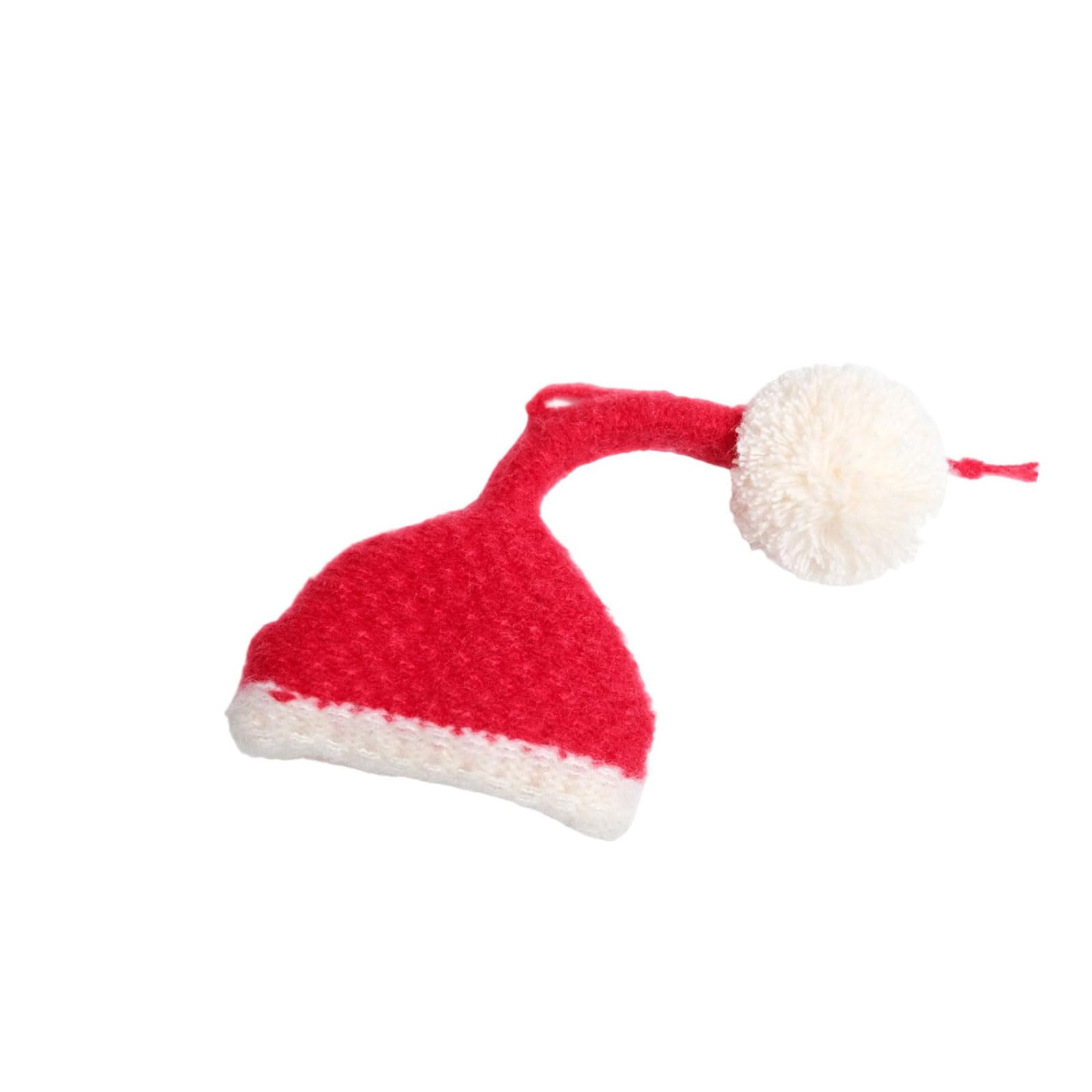 Xagmodshn C Lovely Knitted Santa Hat Decoration Versatiled Holiday And Home Decoration For Santa Hat Party Supplies
