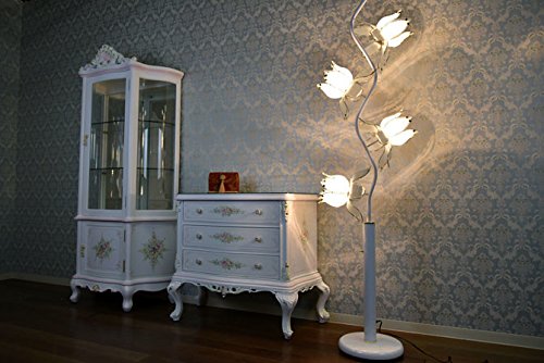 Amazon.co.jp : スタンドライト ロータス フラワーランプ 4灯（電球