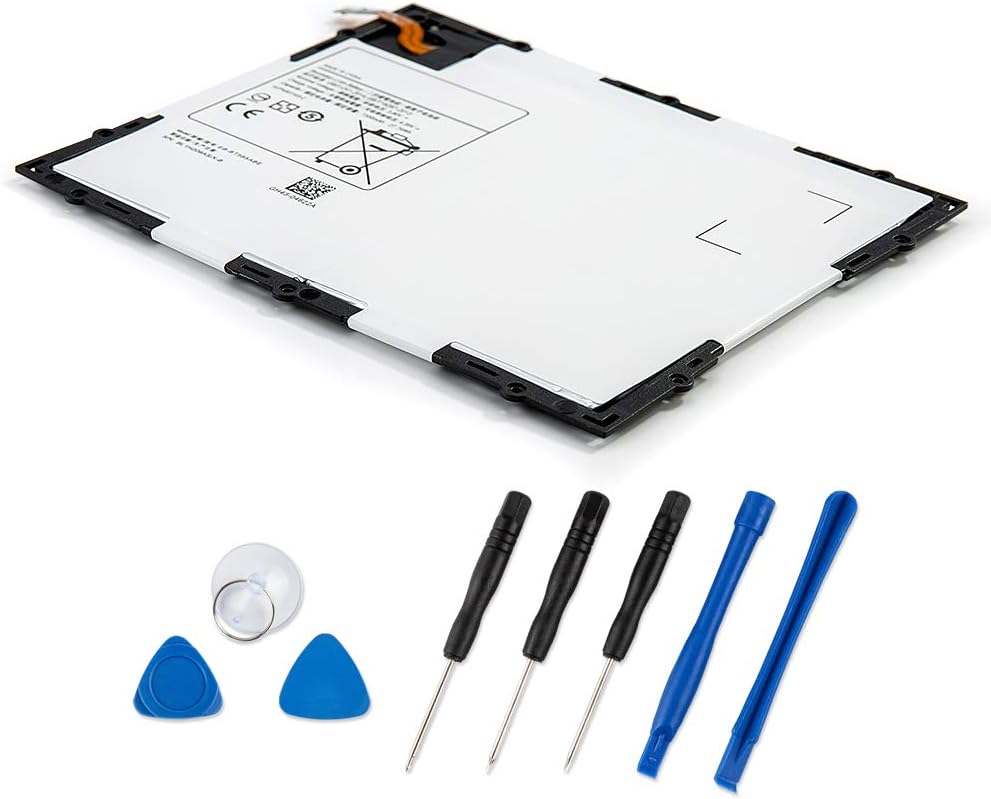 REYTRIC EB-BT585ABE EB-BT585ABA Battery Replacement Compatible with Galaxy Tab A 10.1" 2016 SM-T580 SM-P580 SM-P585M SM-T585C SM-T587 SM-T587P Series Tablet with Tools 3.8V 7300mAh