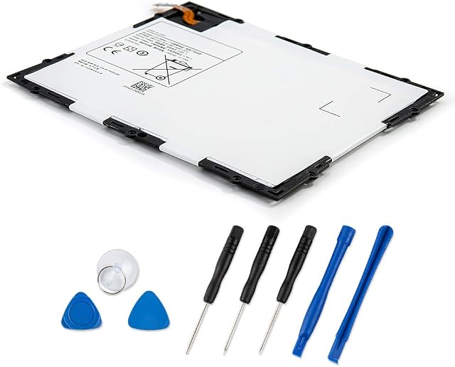 REYTRIC EB-BT585ABE EB-BT585ABA Battery Replacement Compatible Samsung Galaxy Tab A 10.1" 2016 SM-T580 SM-P580 SM-P585M SM-T585C SM-T587 SM-T587P Series Tablet with Tools 3.8V 7300mAh