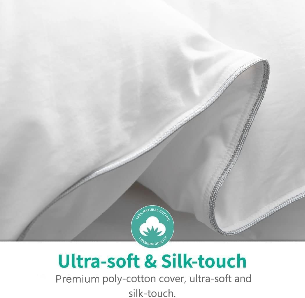 APSMILE Lussuoso piumone in fibre di piuma, per letto matrimoniale, per tutte le stagioni, ultra morbido, ad alta capacità di riempimento, collezione hotel, 963,9 g, soffice calore medio (172,7 x