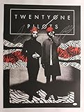 TWENTY ONE PILOTS SIGNED AUTOGRAPH 18X24 CONCERT TOUR POSTER C W/JAMES SPENCE JSA AUTHENTICATION - SIGNED BY JOSH DUN & TYLER JOSPEH - REGIONAL AT BEST, VESSEL, BLURRYFACE, SCALED AND ICY - VERY RARE