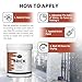 GLAINTE Brick Transformation Paint for Brick, Fireplaces, Walls, and Concrete, Interior/Exterior, 32 oz Kit, White, Included Tools