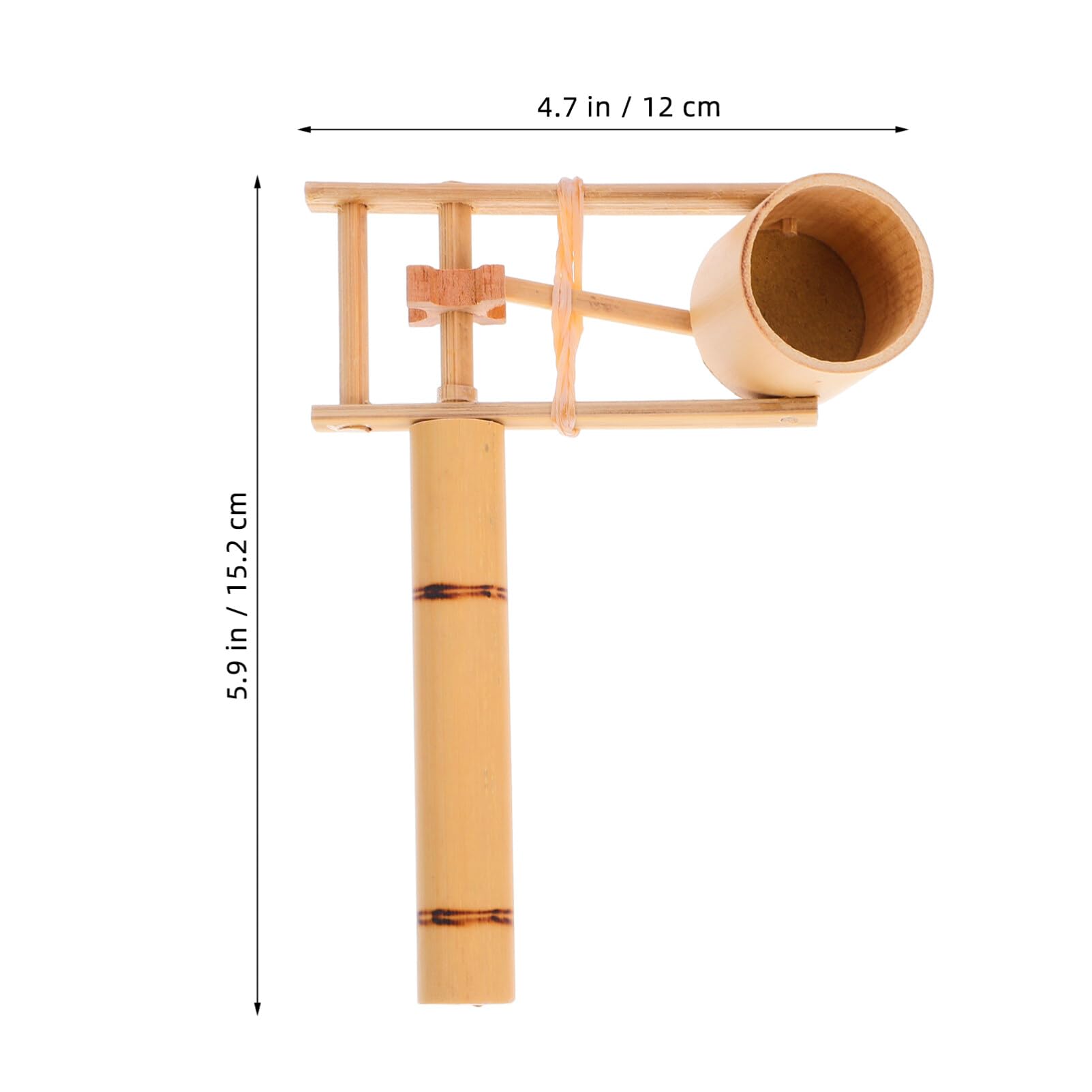 HEMOTON Traditional Matraca Toy Wooden Ratchet Noise Makers Wooden Rattle Ratchet Noise maker for Games, Parties and Sports