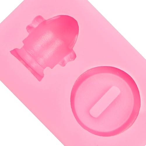 Miniatura 6 de Molde de silicona con moneda dorada, moldes de chocolate con personajes de dibujos animados, moldes de caramelo de dragón de ladrillo para