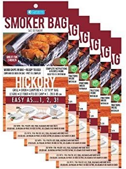Camerons Smoker Bags - Set of 6 X Large Hickory Smoking Bags for Indoor or Outdoor Use