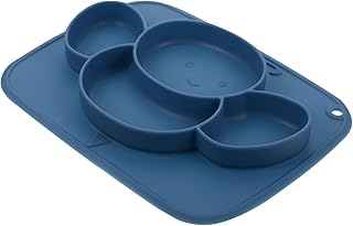 Toyvian Prato Tudo Em Um Para Crianças Prato De Comida Para Bebê Giradores De Sucção Para Crianças Tigelas De Sucção Para Bebê Pratos De Sucção Para Bebês Crianças Louça Infantil