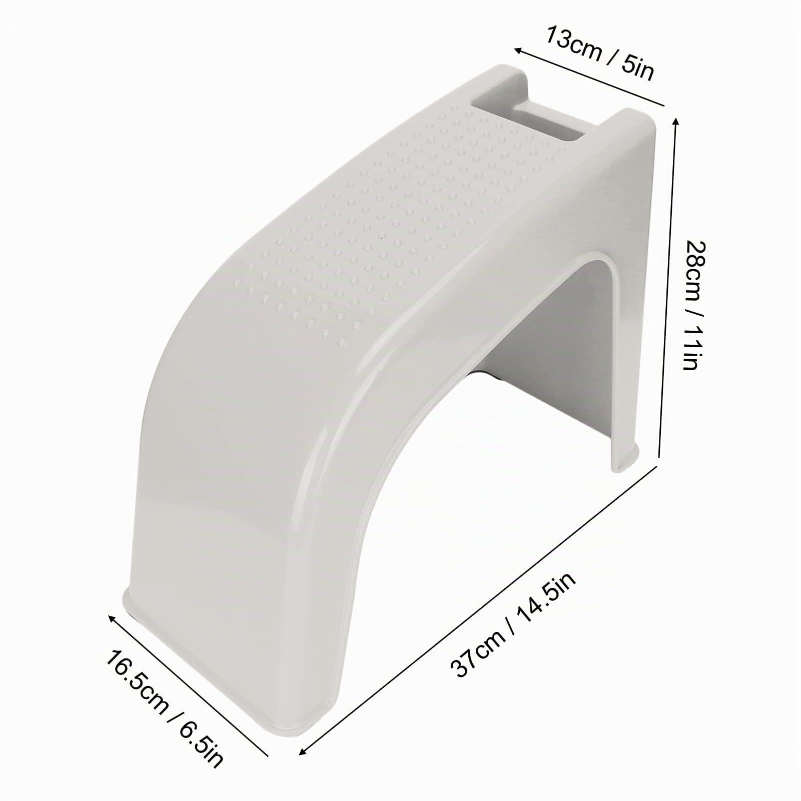 Reposapiés De Ducha, Taburete De Ducha para Afeitar Las Piernas, Fuerte Capacidad De Carga, Antideslizante, Estable, Masajeable, Cómodo, Ligero, Taburete De Pedicura, Soporte De Pedicura,(Beige)