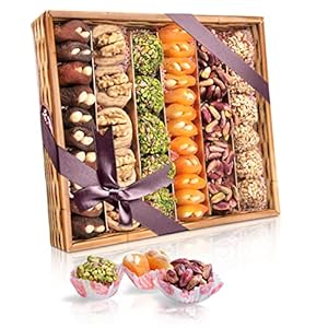 Palaci | Gezonde Snacks Mix Cadeaumand | 800 gr | vegan snoepmix | laag suikergehalte | gedroogde abrikozen…