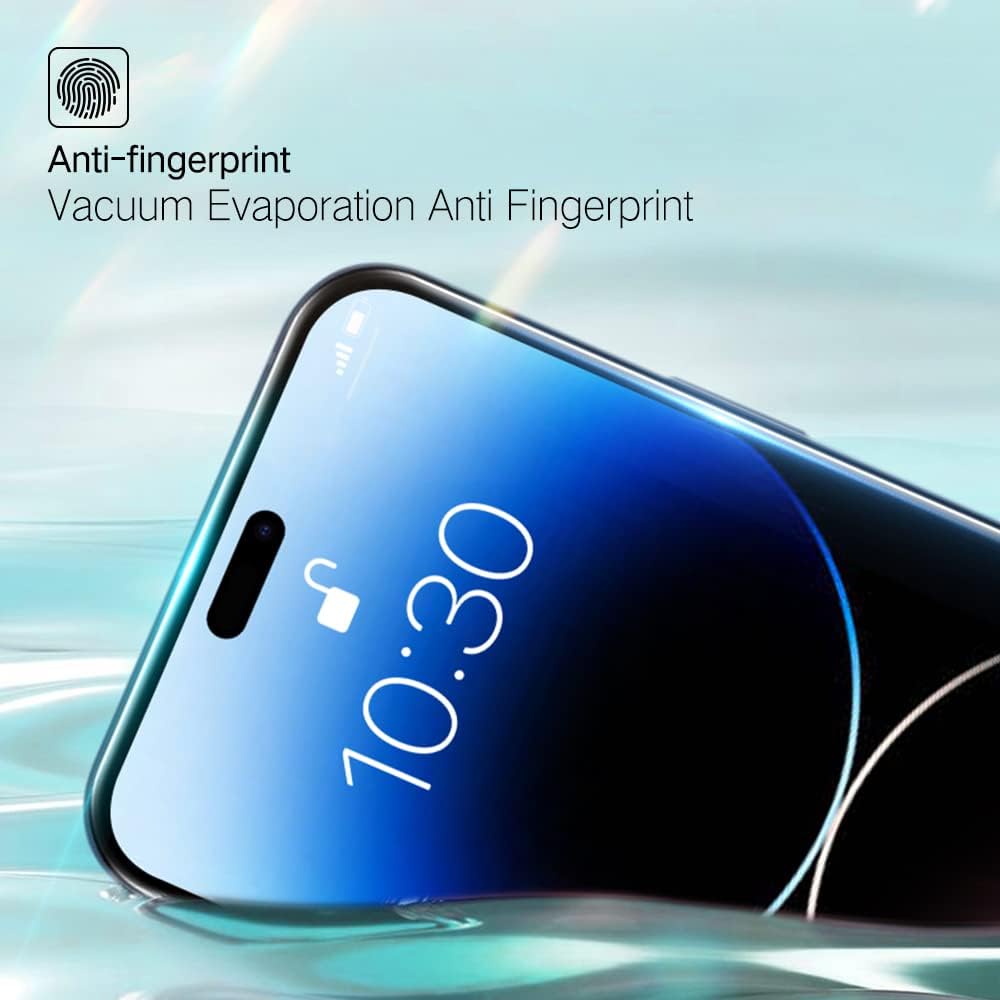 PERFECTSIGHT Sapphire Anti Glare Blue Light Blocking Screen Protector Designed for iPhone 14 Pro Max, [Medical-Grade Eye Protection] Filter 8 Radiations Matte Diamond Hard Tempered Glass (6.7 inch)
