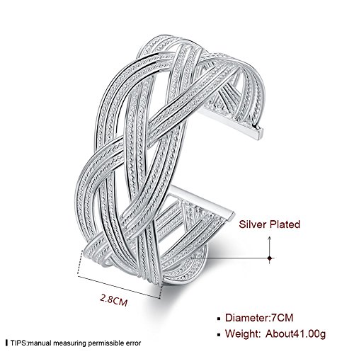 NYKKOLA - Elegante bracciale a fascia aperto, con