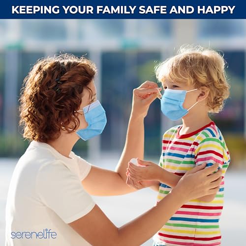 Serenelife SLKDPLY50.7 50 Count Disposable Childrens Face Masks | Breathable 3-Ply Layers | Non-Woven Fabric | Comfortable Earloops | Daily Use & Personal Care | Easy To Use & Disposable | For Kids  thumb #6