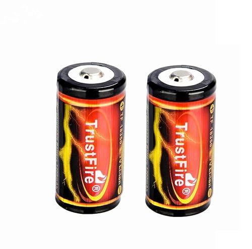 TrustFire Batería de Ion de Litio 18350, 3,7 V, 1200 mAh, Circuito de protección PCB (2 Botones Superiores) TrustFire Batería de Ion de Litio 18350, 3,7 V, 1200 mAh, Circuito de protección PCB (2 Botones Superiores)