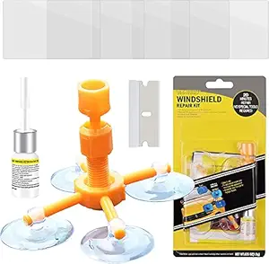 Deoxys Car Windshield Repair Kit - Windshield Chip Repair Kit with Windshield Repair Resin for Fix Auto Glass Windshield Crack Chip Scratch