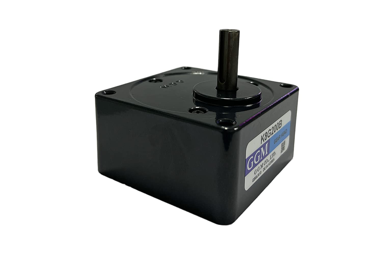 eRicambi, Gruppo Riduttore Motoriduttori a Induzione per Stufe e Pellet GGM K8G200B, con Cuscinetti a Sfera, Flangia 80x80 (mm), Diametro Albero 10 (mm), Velocità 6 RPM, Rotazione Oraria/Antioraria