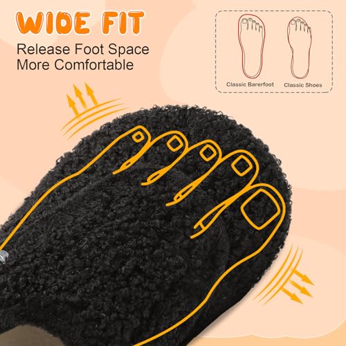 BARERUN Toddler Slippers Boys Girls House Shoes Warm Kids Slippers With Non-Slip Rubber Sole Fuzzy Cozy Walking Shoes Indoor/Outdoor - Image 4