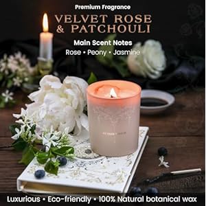Luxurycrystalcandleforwomenvelvetrosepatchouliscentedaromatherapycandlemanifestationcandlewithstrawberryandclearquartzcrystals74oznaturalcoconutsoywaxwoodwickcandles  Urban Country Home Decor Luxury crystal candle for women velvet rose patchouli scented aromatherapy candle manifestation candle with strawberry and clear quartz crystals 74oz natural coconut soy wax wood wick candles  urban country home decor