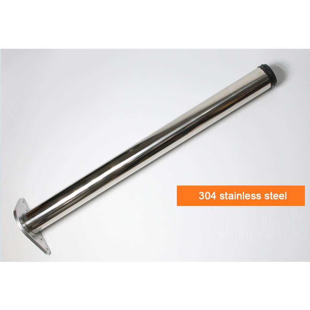 Gambe per tavoli per mobili in metallo, Piedini di supporto per barra regolabili, per tavoli da pranzo e armadietti, Regolabili 0-30 mm, Acciaio inossidabile 304, con viti e cacciavite, Set di 2 (140
