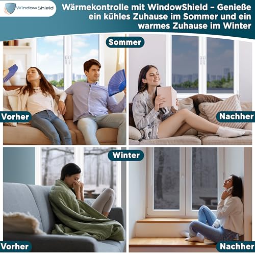 Spiegelfolie WindowShield UV-Schutz Sonnenschutzfolie für Fenster