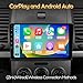 WENMENGDE 10'' 8Core 4+64GB QLED Full Touch Android Double Din Car Stereo Radio Audio Video Player with Apple CarPlay Android Auto 4G&WiFi DSP FM&AM BT MirrorLink Split Screen PIP GPS Navigation