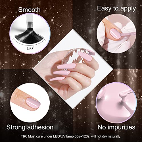 Image of ROSALIND6PCS Nude Gel Polish Set, Nude Pink Gel Nail Polish Fall Gel Fall Nail Gel Polish Gel Long Lasting