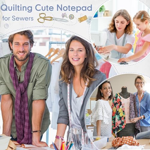 Image of Tinlade 200 Sheet 4 Styles Sewing Gifts to Do List Notepad Quilters Gift Sewing Lovers Gifts Checklist Quilting Gift for Women Sewers Seamstresses Enthusiast Birthday Graduation Supplies, 4'' x 6''