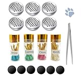 Dog Scent Work Tins Training Kit Nose Work Containers Magnetic Dots Scent Work for Dogs Training Smell Aluminum Cans (6 tins+4 Scent Work kit)