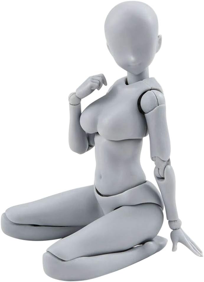 1 Pcs Action Figure Model, Human Mannequin Action Figure Equitment with Accessories Kit, Suitable for Sketching, Painting, Drawing, Artist, Figures Action