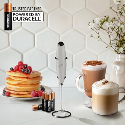 image for Zulay Kitchen Powerful Milk Frother Wand With 4 AA Duracell Batteries 