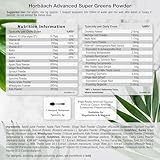 Super Greens Powder with Ashwagandha KSM-66 | Natural Formula with 21 Advanced Greens, Superfoods and Adaptogens | 150g | 30 Servings | Unflavoured & Unsweetened | Vegan | by Horbaach - Image 3
